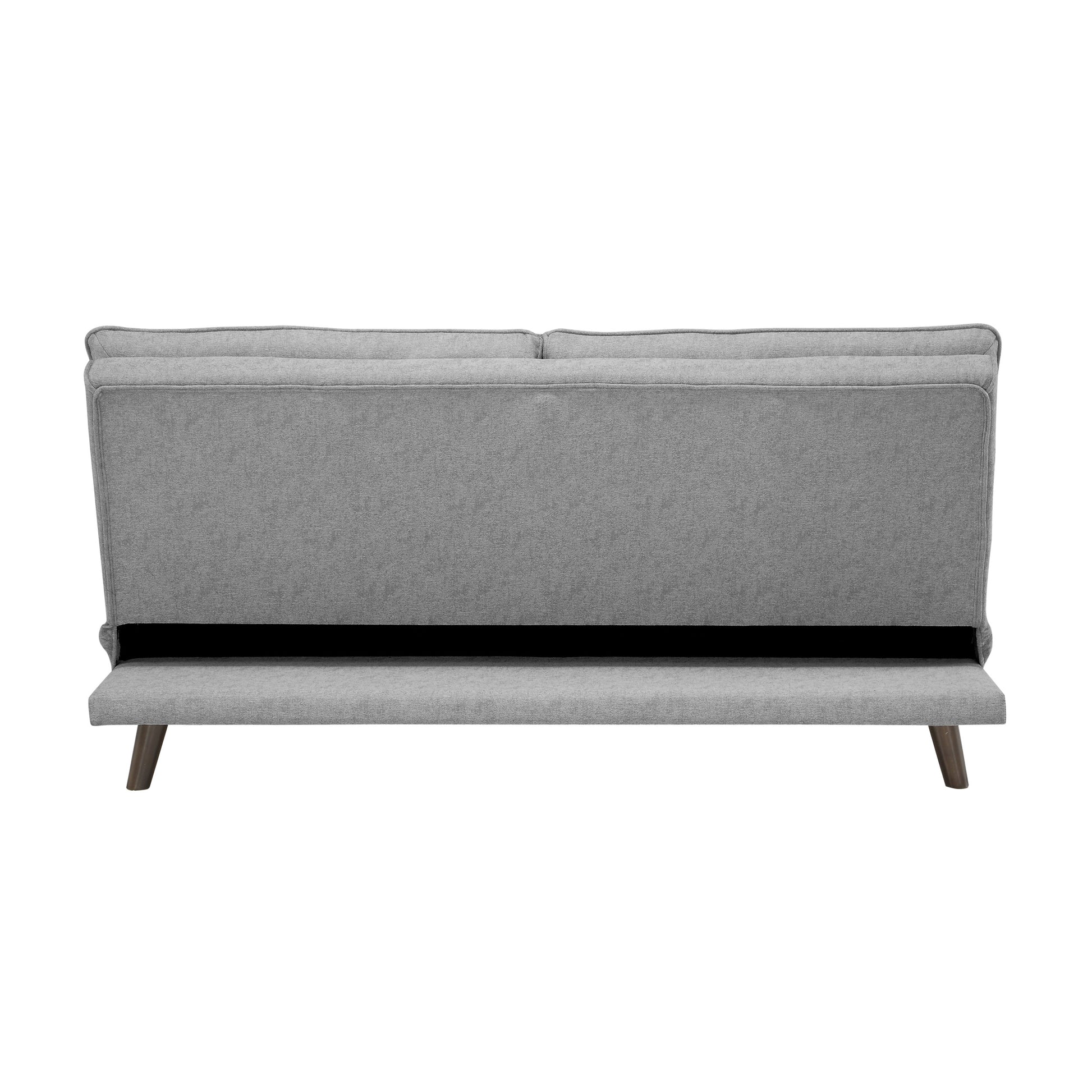 Casual Living Room 1Pc Elegant Lounger Light Gray Textured Fabric Upholstered Sleeper Sofa Versatile Placement Furniture Light Gray Primary Living Space Solid Wood 2 Seat