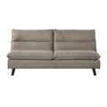 Casual Living Room 1Pc Elegant Lounger Brown Textured Fabric Upholstered Sleeper Sofa Versatile Placement Furniture Brown Primary Living Space Solid Wood 2 Seat