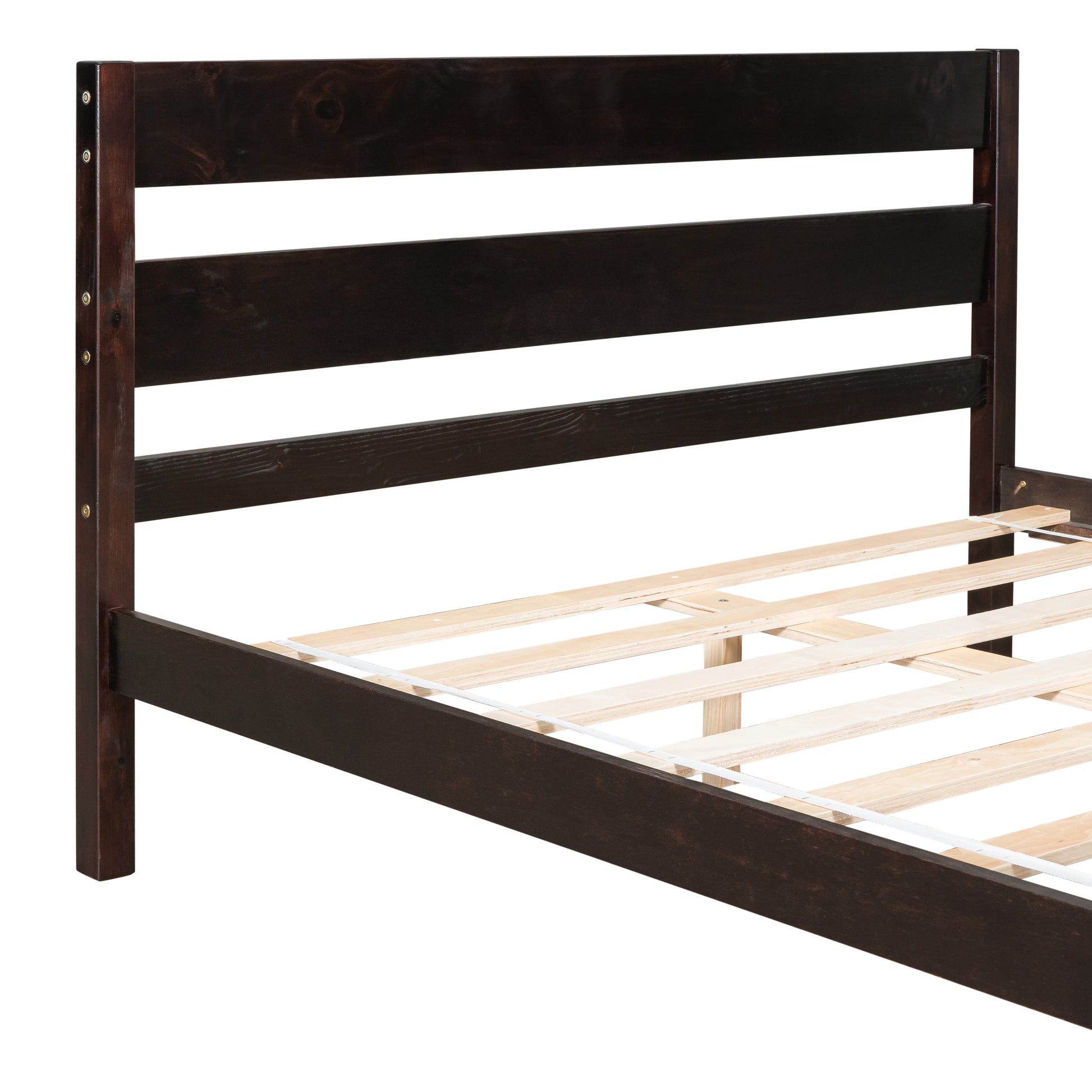 Full Bed With Headboard And Footboard,Espresso Sku:W504P149040 Full Espresso Pine