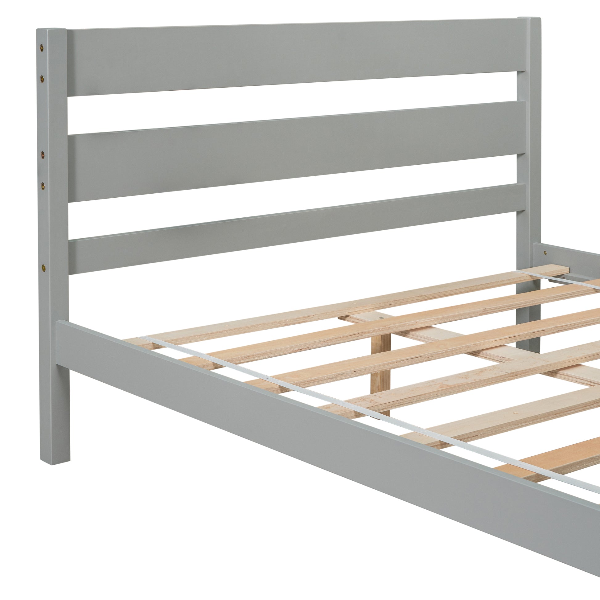 Full Bed With Headboard And Footboard,Grey Sku:W504P149038 Full Grey Pine