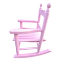 Children'S Rocking Light Pink Chair Indoor Or Outdoor Suitable For Kids Durable Light Pink Solid Wood