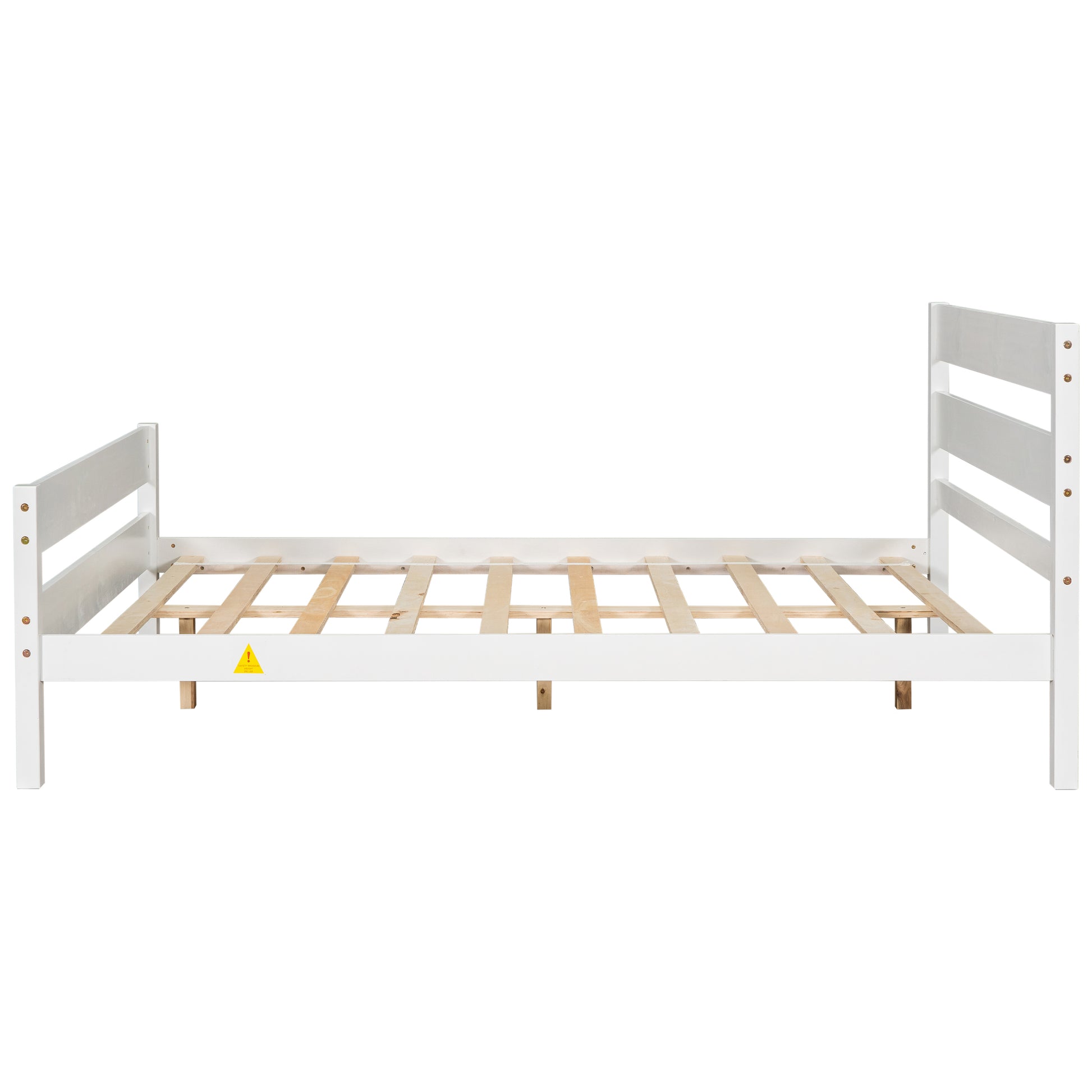 Full Bed With Headboard And Footboard,White Sku:W504P149039 Full White Pine