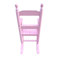 Children'S Rocking Light Pink Chair Indoor Or Outdoor Suitable For Kids Durable Light Pink Solid Wood