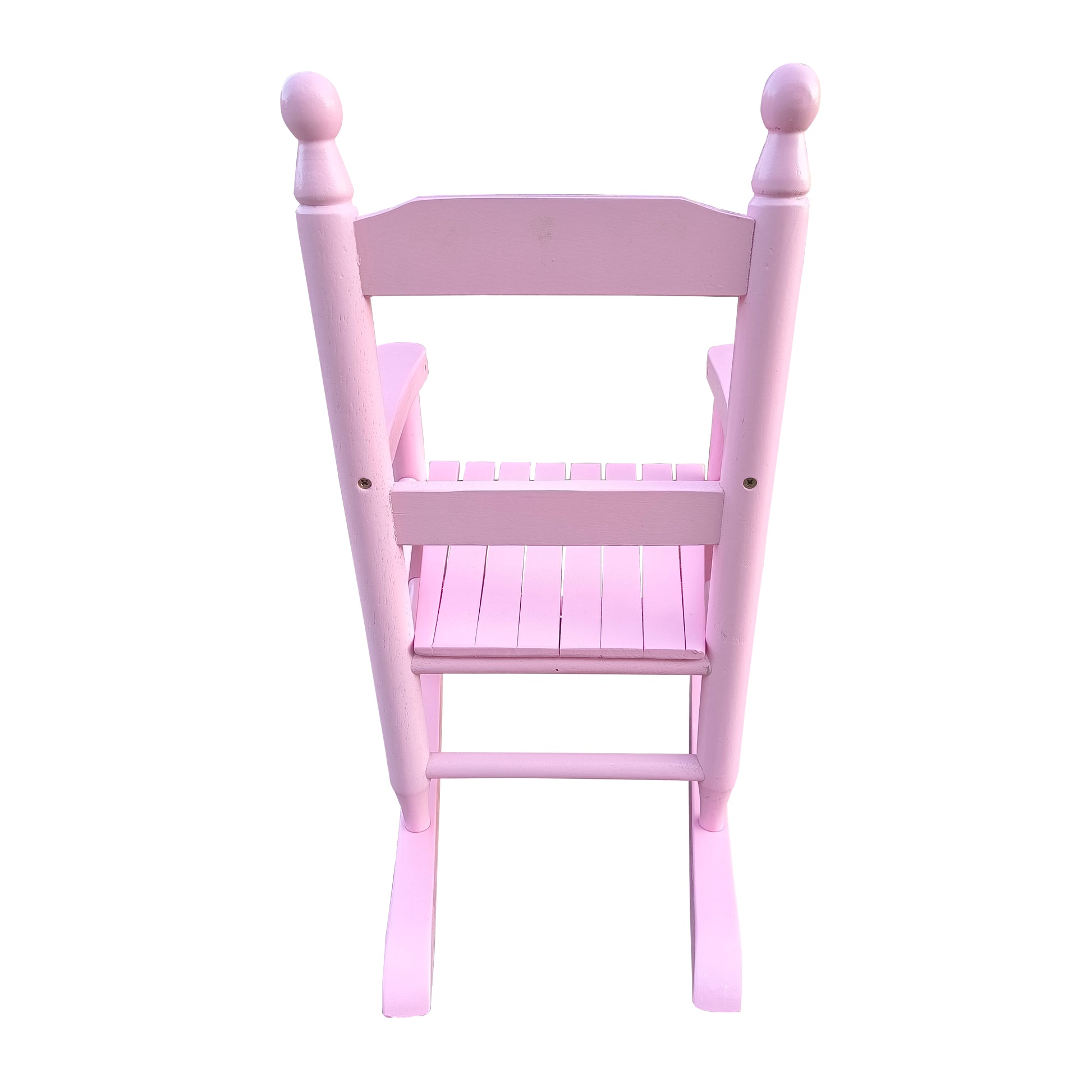 Children'S Rocking Light Pink Chair Indoor Or Outdoor Suitable For Kids Durable Light Pink Solid Wood