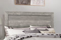 Rustic Design Gray Finish 1Pc Eastern King Size Bed Panel Headboard Footboard Bedroom Furniture King Gray Bedroom Wood