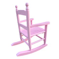 Children'S Rocking Light Pink Chair Indoor Or Outdoor Suitable For Kids Durable Light Pink Solid Wood