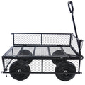 Wagon Cart Garden Cart Trucks Make It Easier To Transport Firewood Tc1840Bkg Black Metal