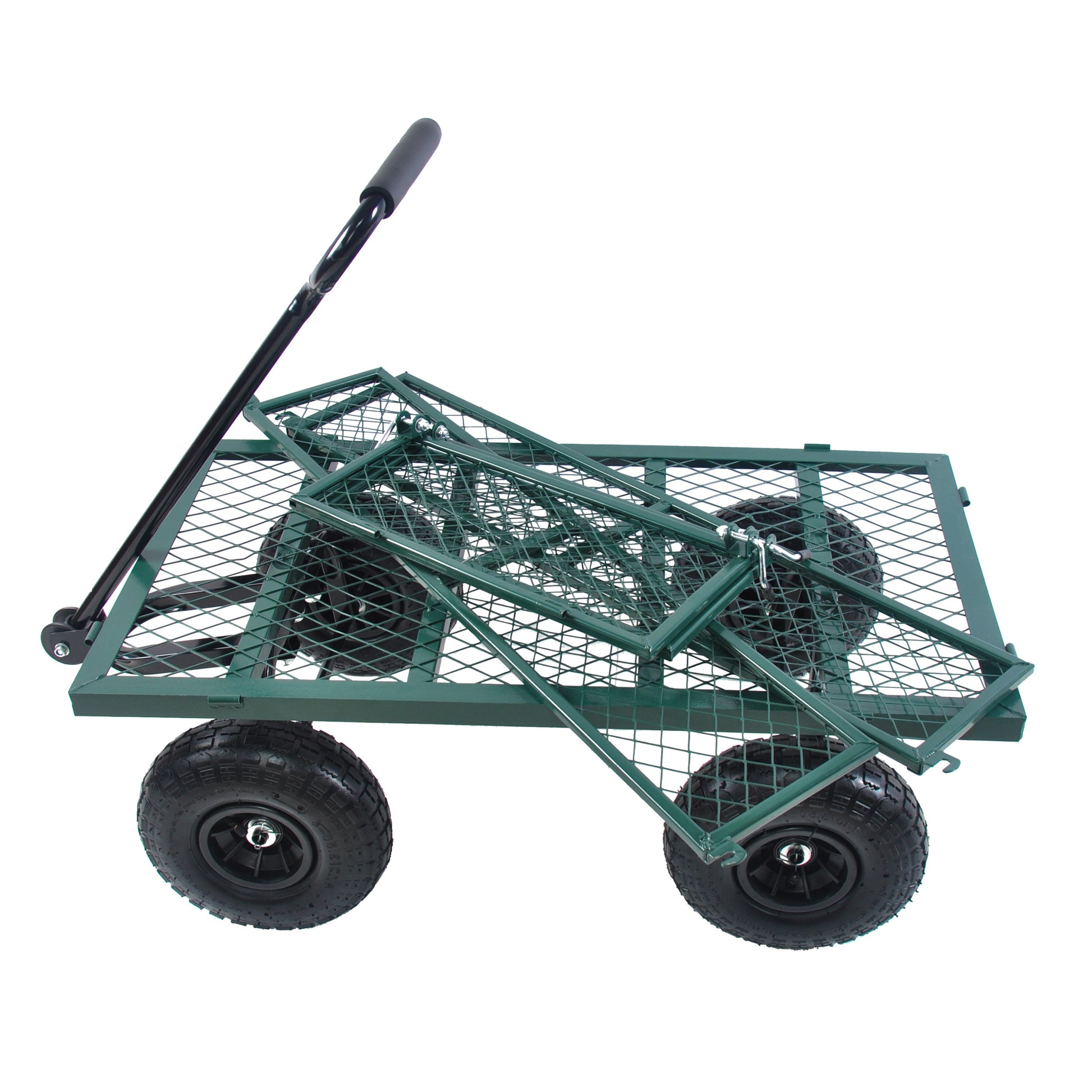 Wagon Cart Garden Cart Trucks Make It Easier To Transport Firewood Green Green Metal