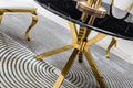 Modern Round Marble Table For Dining Room Kitchen, 1.02