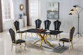 Modern Rectangular Marble Table For Dining Room Kitchen, 1.02