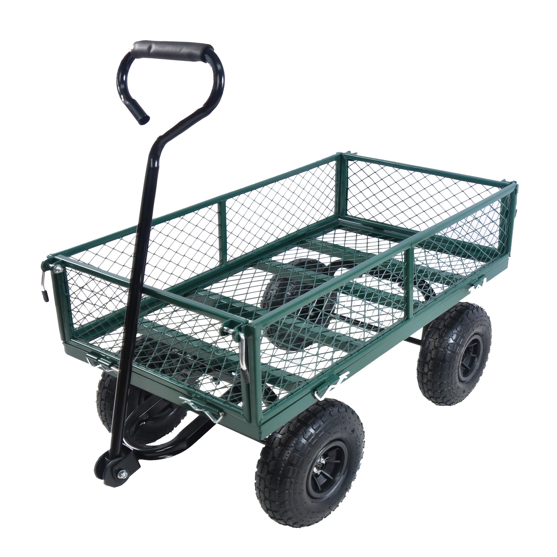 Wagon Cart Garden Cart Trucks Make It Easier To Transport Firewood Green Green Metal