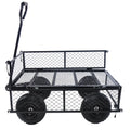 Wagon Cart Garden Cart Trucks Make It Easier To Transport Firewood Tc1840Bkg Black Metal