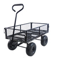 Wagon Cart Garden Cart Trucks Make It Easier To Transport Firewood Tc1840Bkg Black Metal
