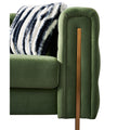 Chesterfield Modern Tufted Velvet Living Room Sofa, 84.25''W Couch,Mint Green Mint Green Velvet Wood Primary Living Space Tufted Back Modern Square Arms Foam Velvet 2 Seat