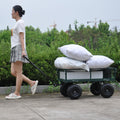Wagon Cart Garden Cart Trucks Make It Easier To Transport Firewood Green Green Metal
