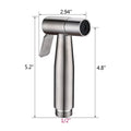 Handheld Bidet Sprayer For Toilet Brushed Nickel Brushed Nickel Stainless Steel