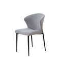 Dining Chairs Set Of 4, Upholstered Side Chairs, Adjustable Kitchen Chairs Accent Chair Cushion Upholstered Seat With Metal Legs For Living Room Grey Gray Foam Metal