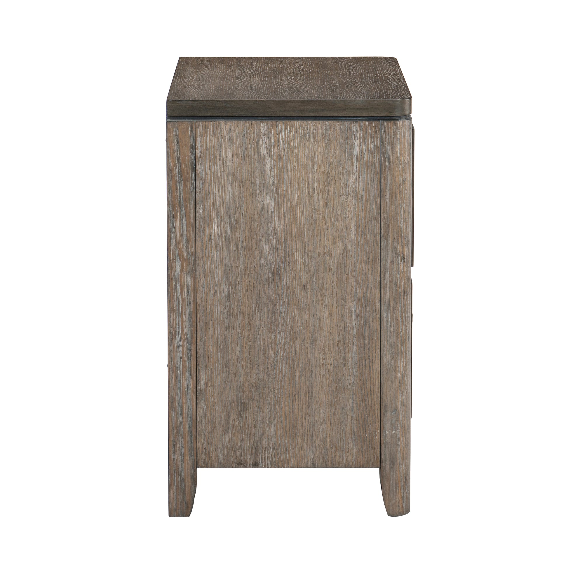 Transitional Two Tone Finish 1Pc Nightstand Of Drawers With Ball Bearing Glides Bed Side Table Bedroom Furniture Multicolor 2 Drawers Bedside Cabinet Bedroom Rustic,Transitional Wood