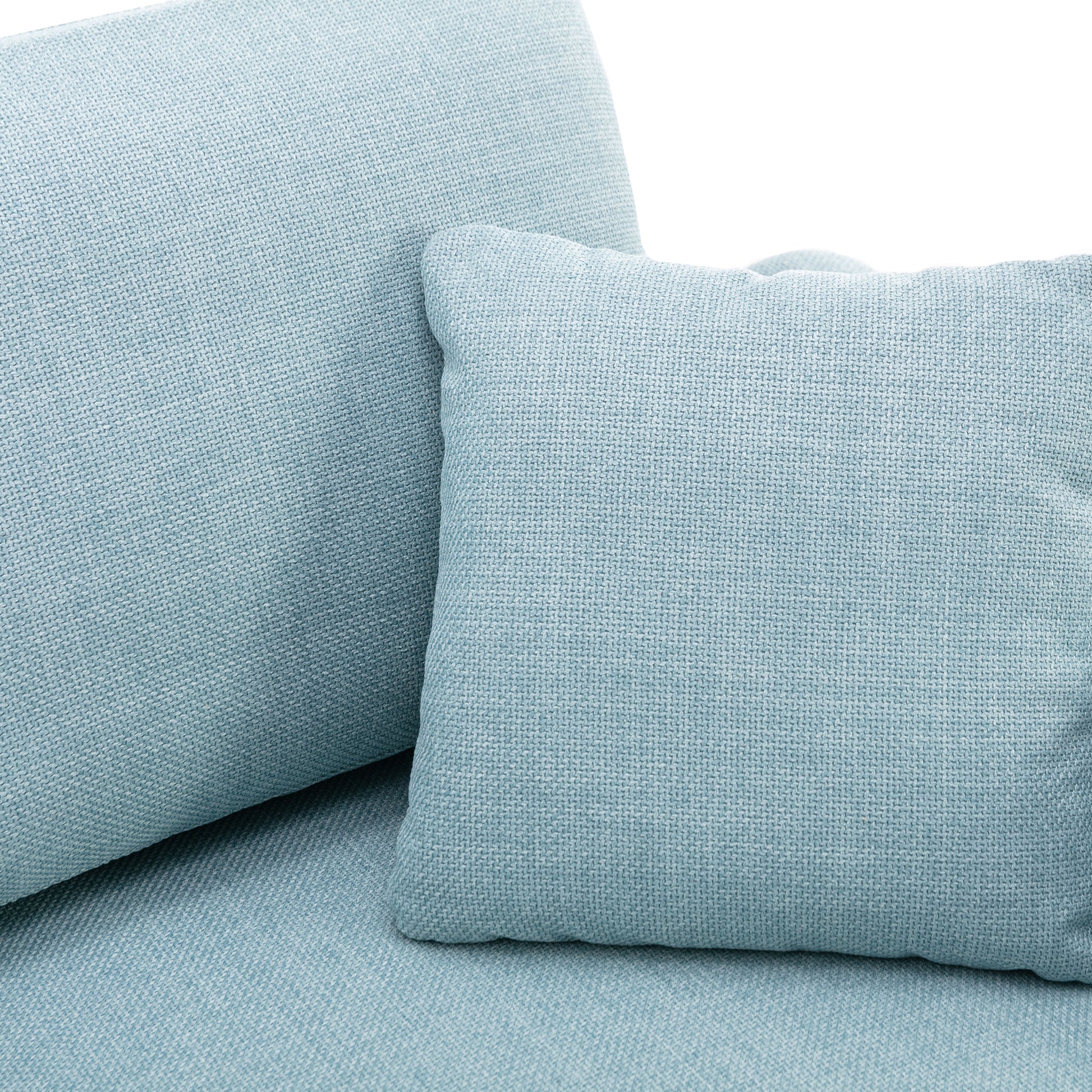 Coolmore Accent Sofa Living Room Sofa Sectional Sofa, U Shape Sectional Sofa With Ottoman, Reversible Sofa Couch For Living Room Light Blue Linen Light Blue Foam Linen 4 Seat