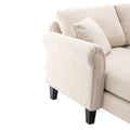 Coolmore Accent Sofa Living Room Sofa Sectional Sofa, U Shape Sectional Sofa With Ottoman, Reversible Sofa Couch For Living Room Beige Linen Beige Foam Linen 4 Seat