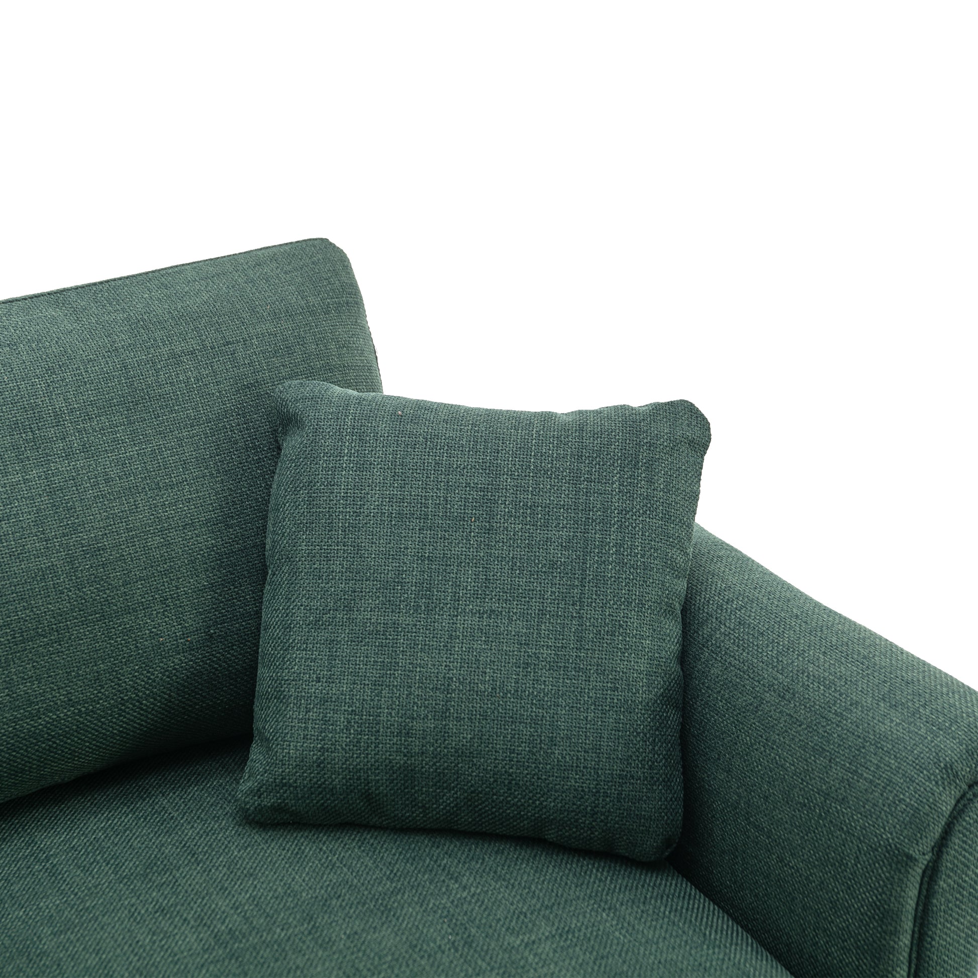 Coolmore Accent Sofa Living Room Sofa Sectional Sofa, U Shape Sectional Sofa With Ottoman, Reversible Sofa Couch For Living Room Emerald Linen Emerald Foam Linen 4 Seat