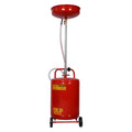 18 Gallon Waste Oil Drain Tank Red Steel
