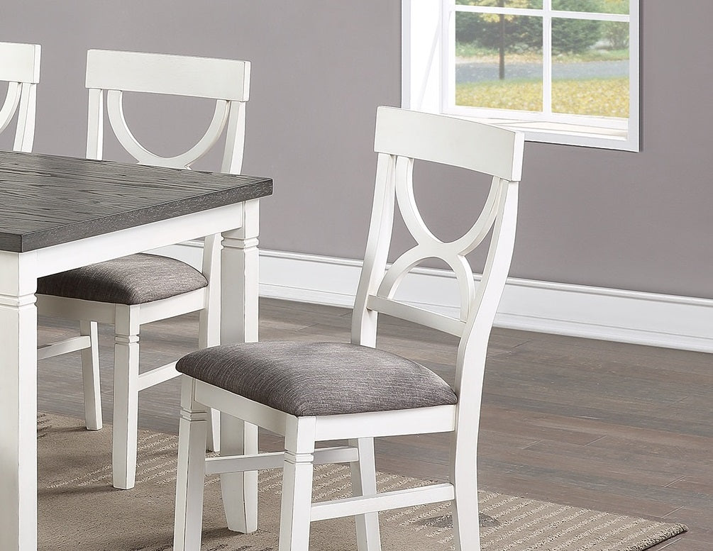 Dining Room Furniture White 6Pc Dining Set Table 4 Side Chairs And A Bench Rubberwood Mdf White White Dining Room Classic,Modern Rubberwood Rubber Wood