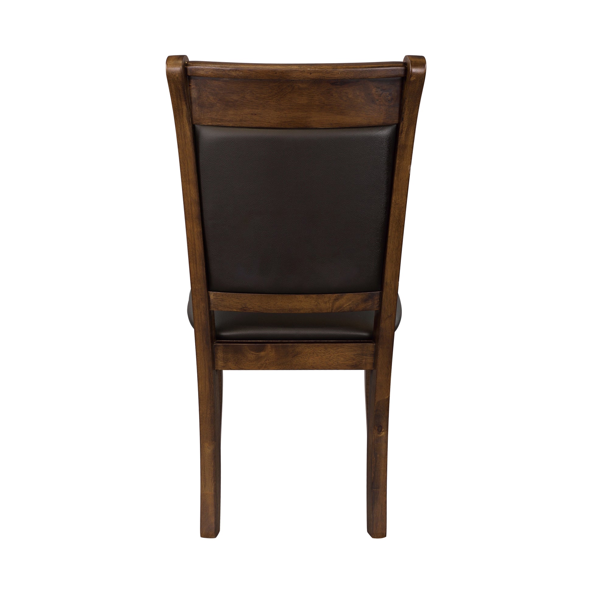 Classic Light Rustic Brown Finish Wooden Side Chairs 2Pc Set Upholstered Seat Back Casual Dining Room Furniture Rustic Brown Dining Room Rustic,Transitional Wood