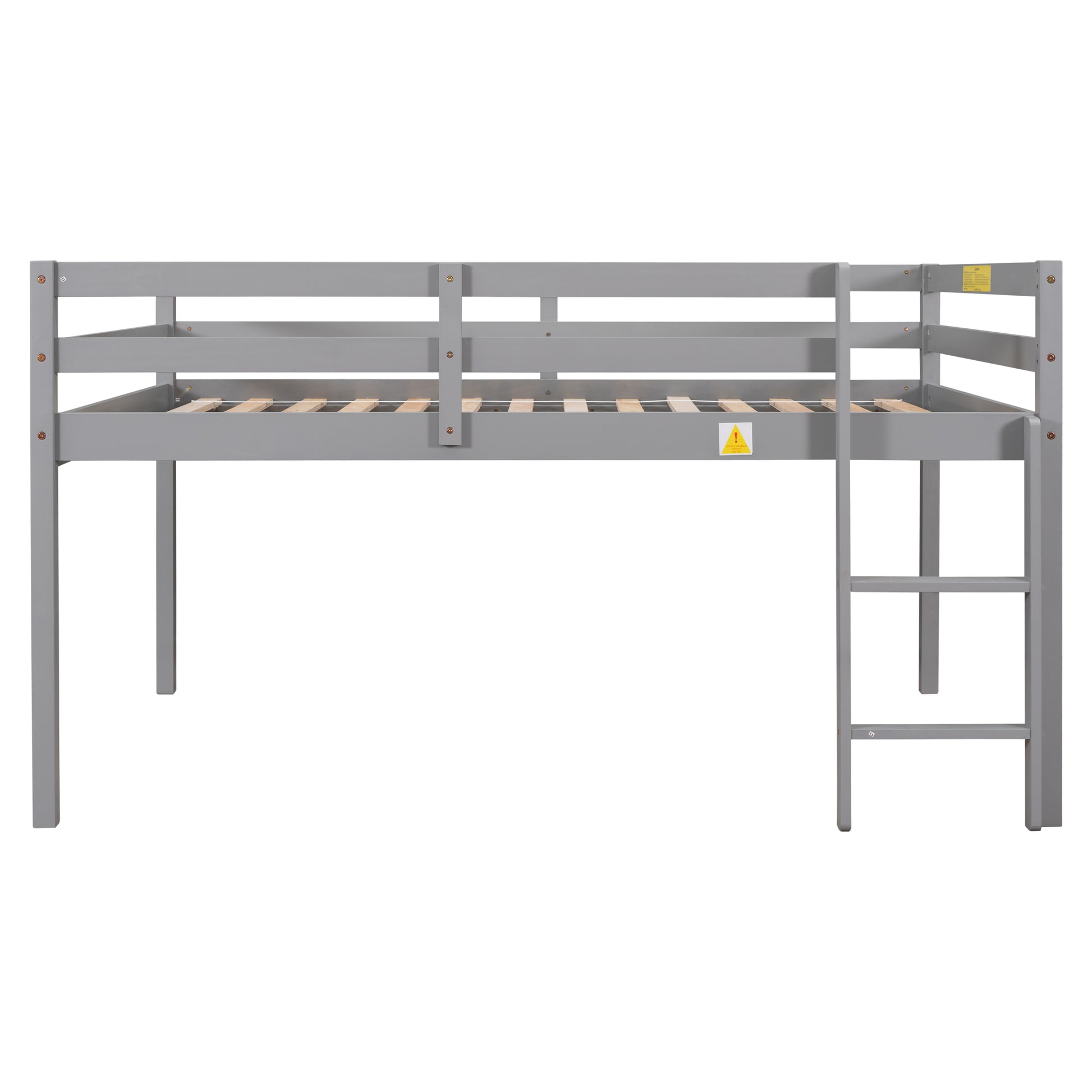 Full Loft Bed,Grey Grey Pine