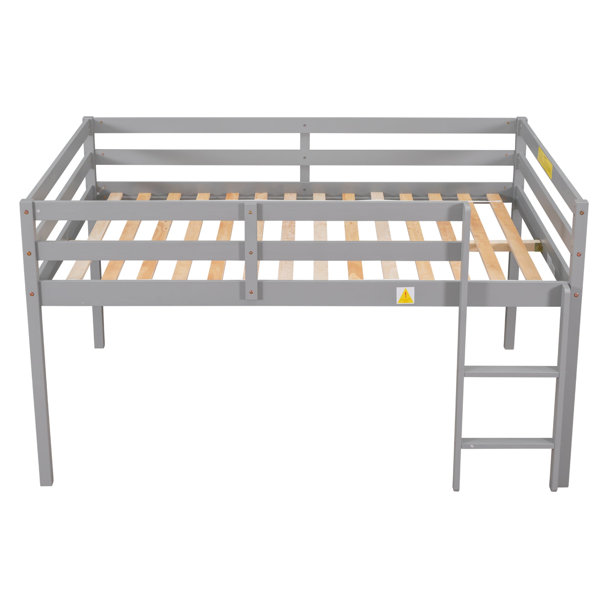 Full Loft Bed,Grey Grey Pine