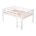 Full Loft Bed,White White Pine