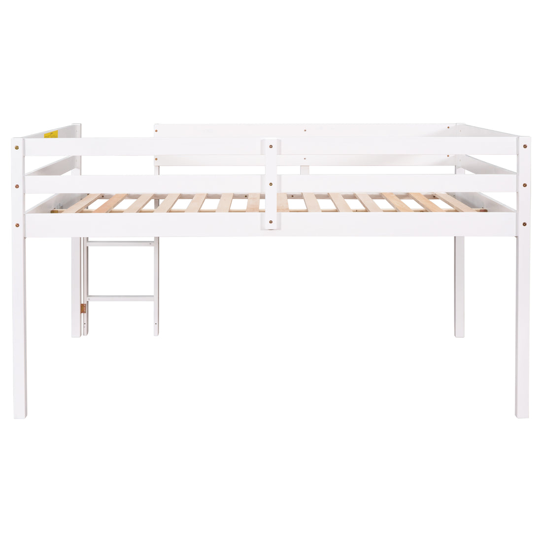 Full Loft Bed,White White Pine