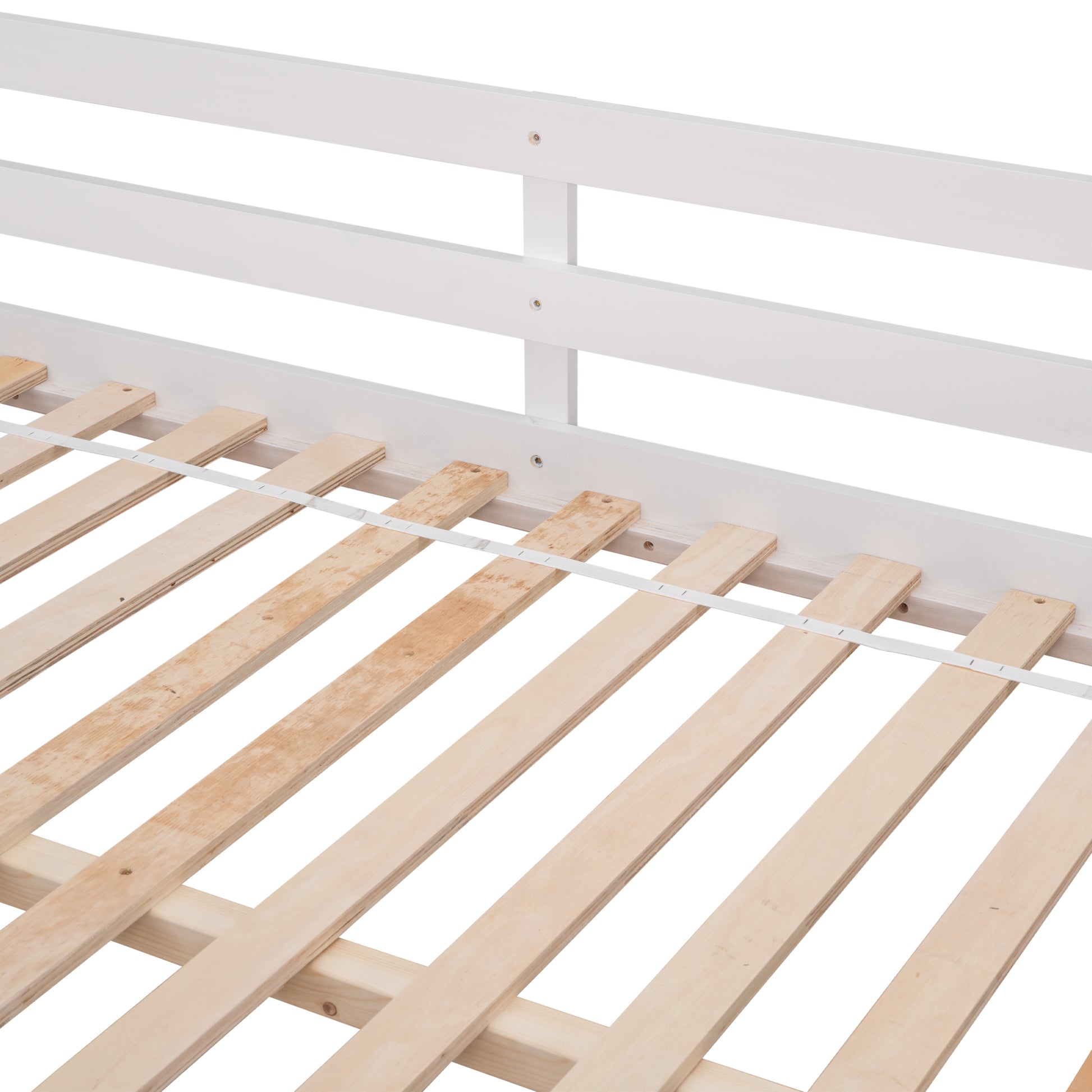 Full Loft Bed,White White Pine