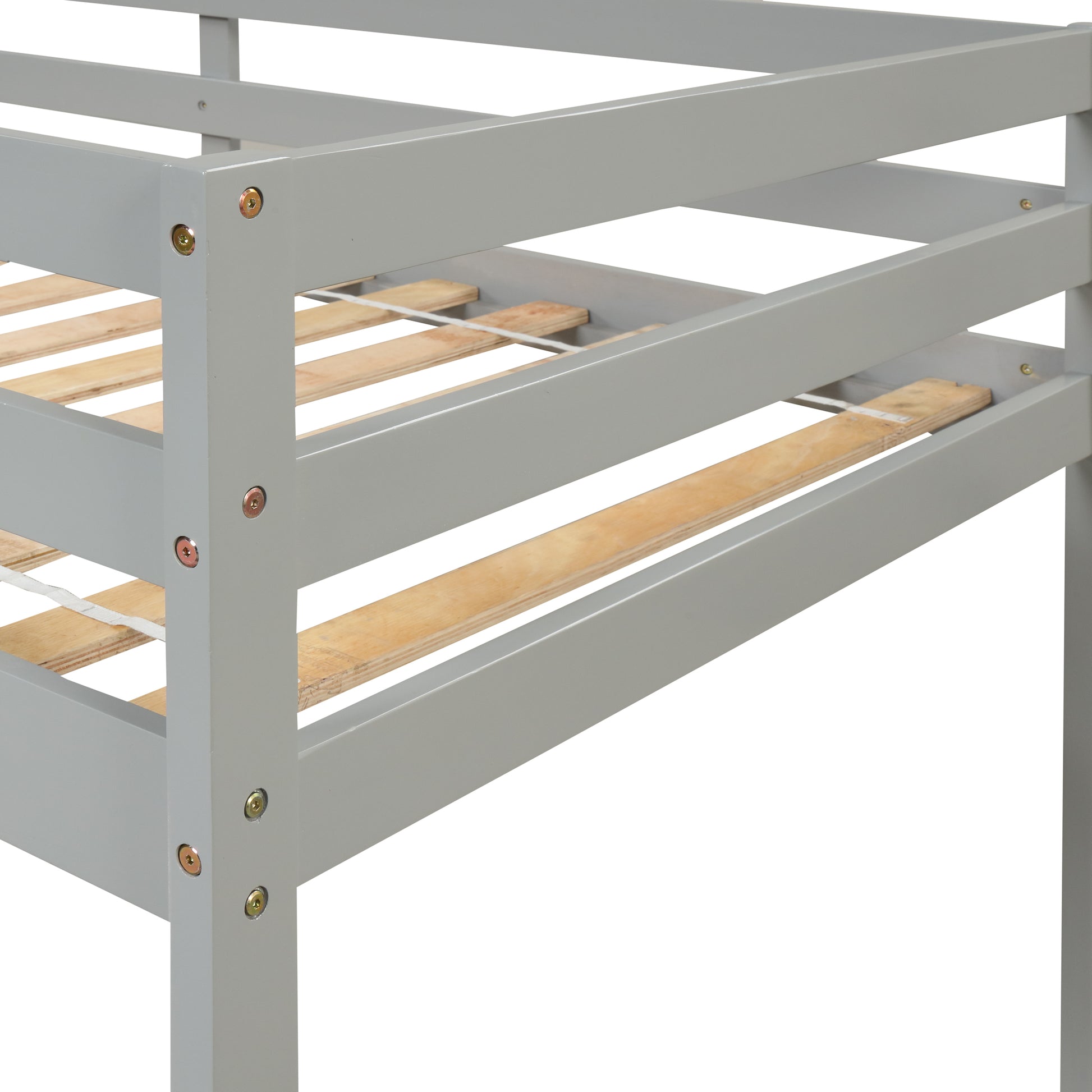 Loft Bed With Staircasegrey Grey Pine