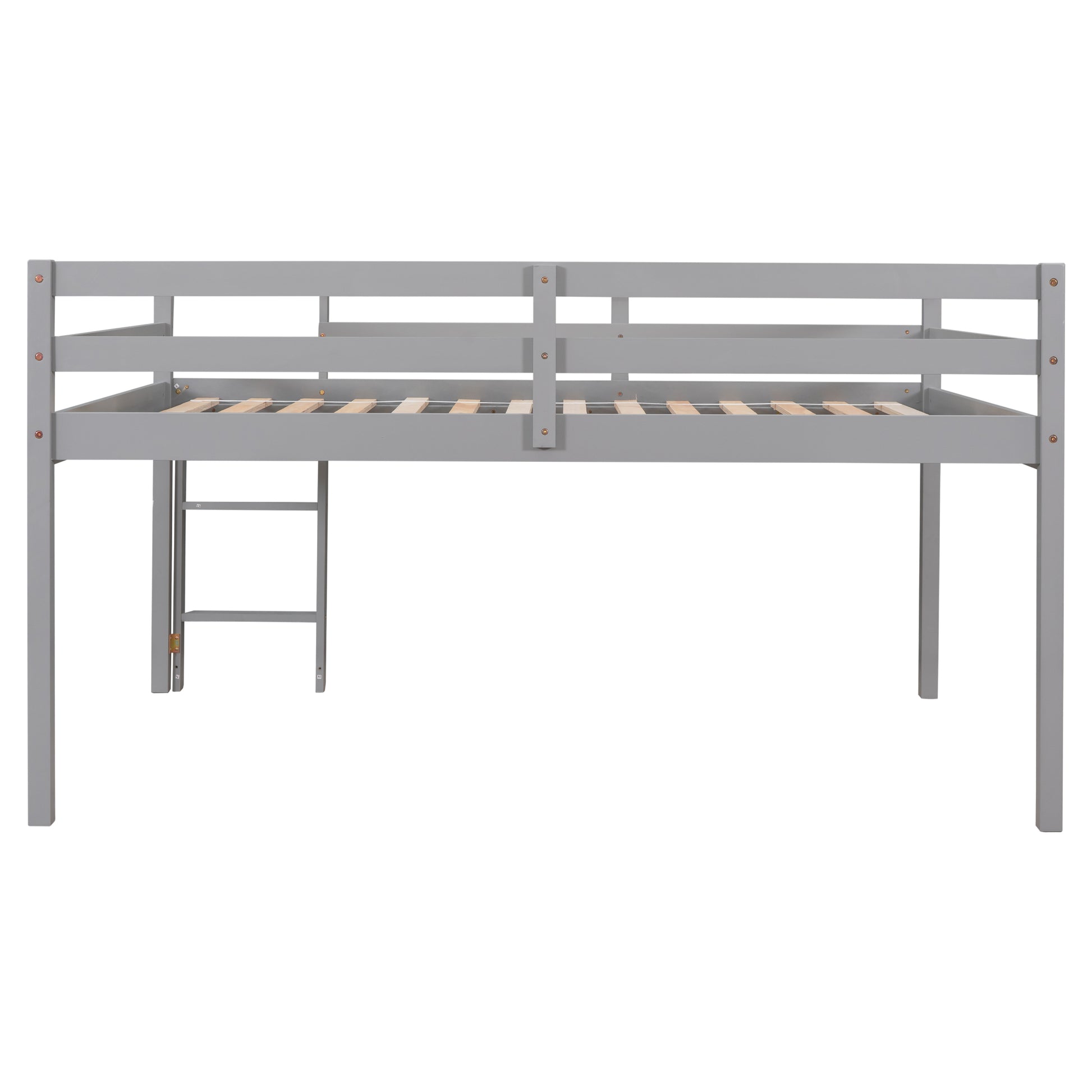 Full Loft Bed,Grey Grey Pine