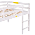 Full Loft Bed,White White Pine