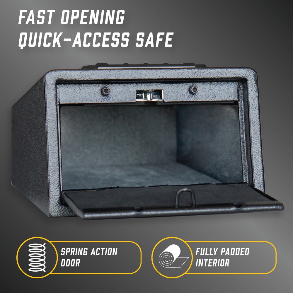 Small Quick Access Vault Matte Black Steel