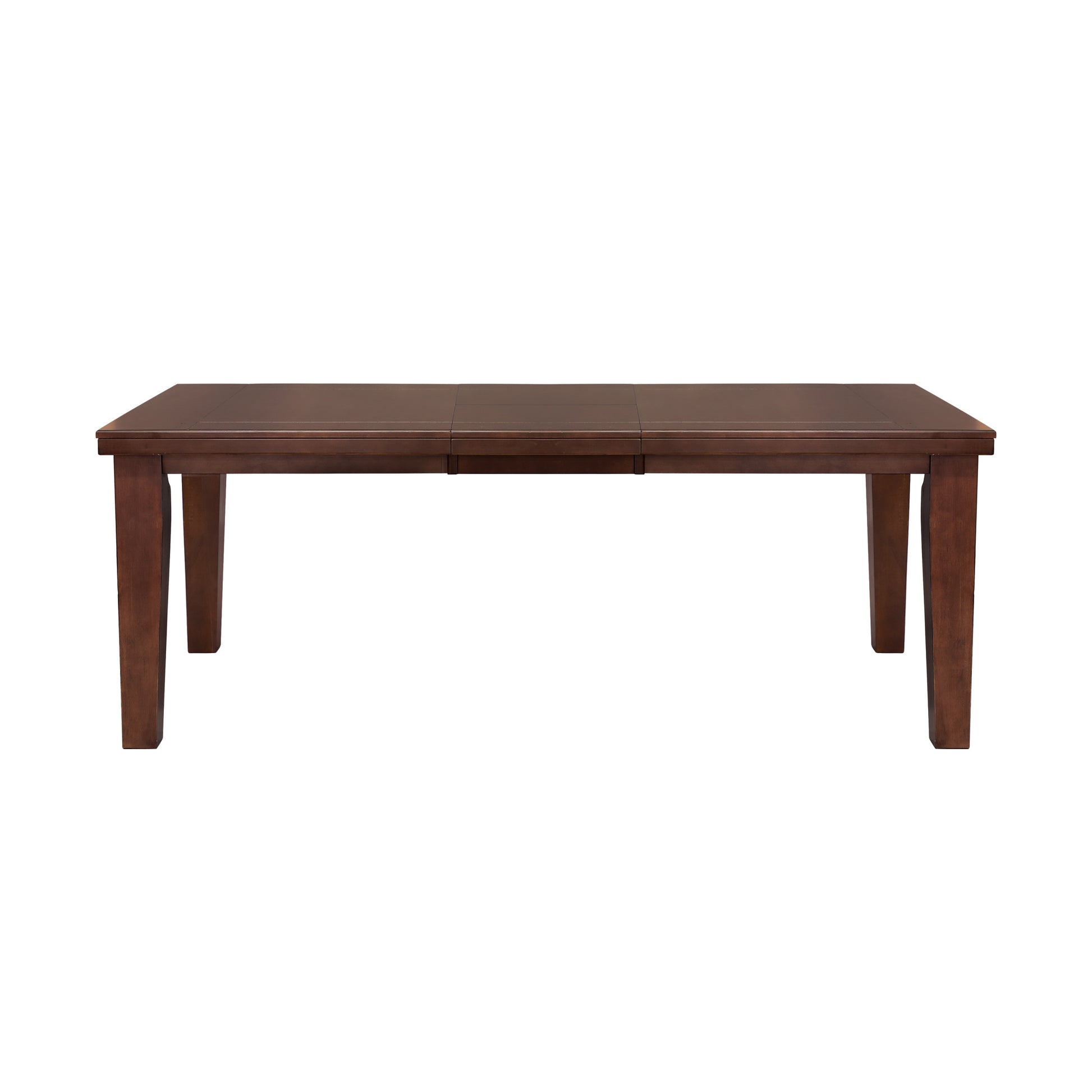 Dark Oak Finish Rectangular 1Pc Dining Table With Self Storing Extension Leaf Wooden Simple Dining Furniture Brown Mix Dining Room Contemporary Wood