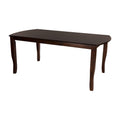Dark Cherry Finish Simple Design 1Pc Dining Table With Separate Extension Leaf Mango Veneer Wood Dining Furniture Brown Mix Dining Room Traditional Wood