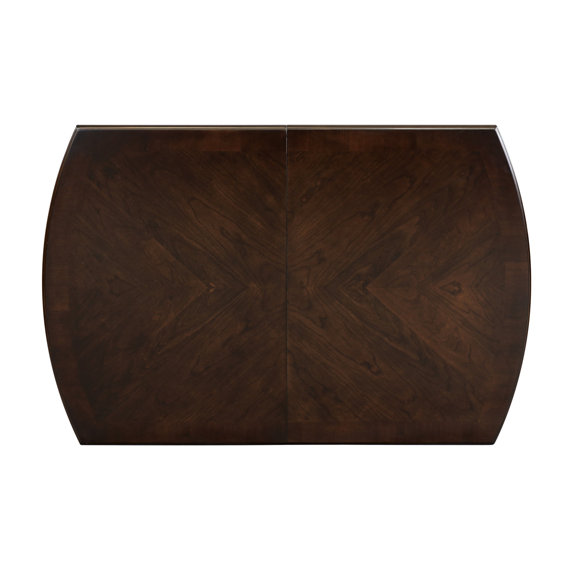 Dark Cherry Finish Simple Design 1Pc Dining Table With Separate Extension Leaf Mango Veneer Wood Dining Furniture Brown Mix Dining Room Traditional Wood