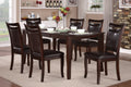 Dark Cherry Finish Simple Design 1Pc Dining Table With Separate Extension Leaf Mango Veneer Wood Dining Furniture Brown Mix Dining Room Traditional Wood