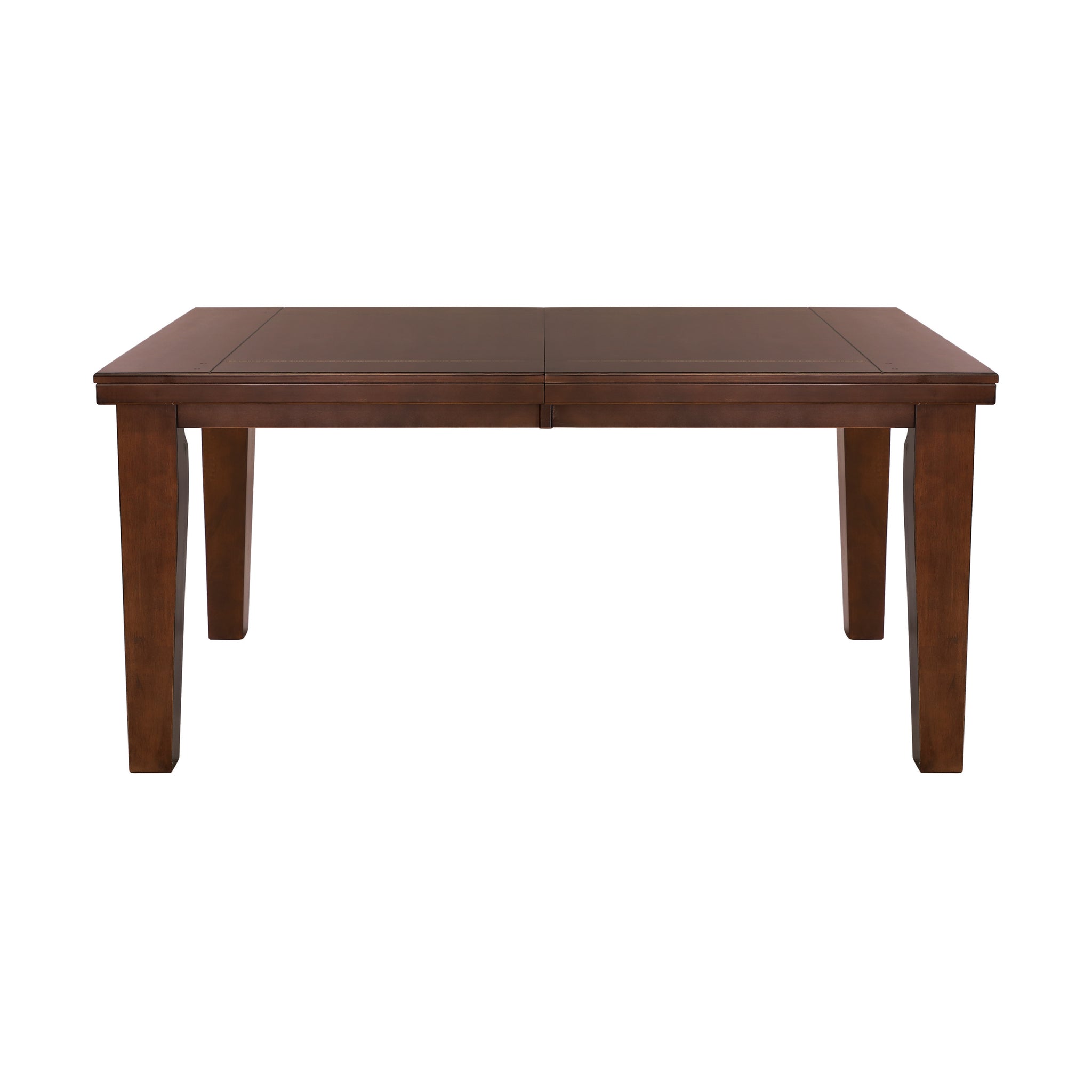 Dark Oak Finish Rectangular 1Pc Dining Table With Self Storing Extension Leaf Wooden Simple Dining Furniture Brown Mix Dining Room Contemporary Wood