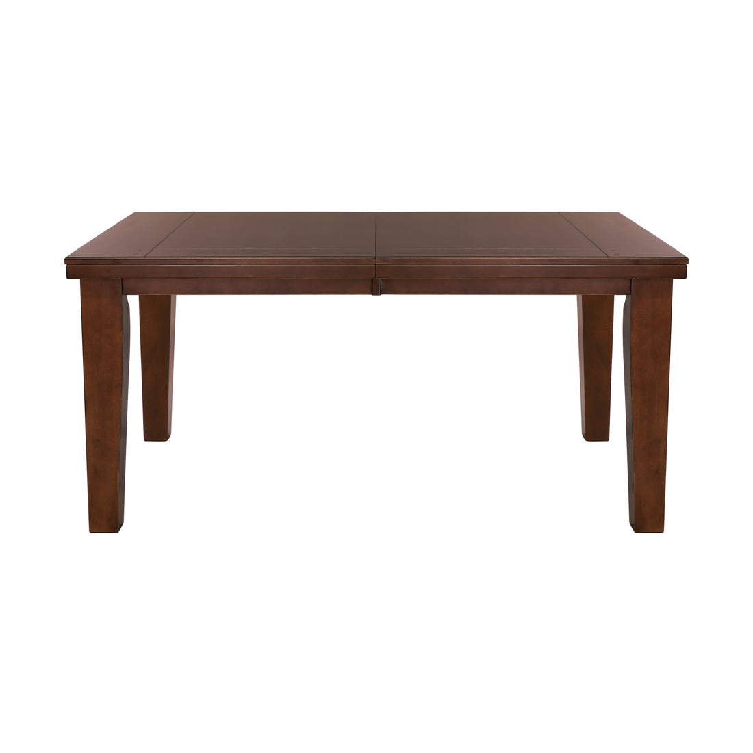 Dark Oak Finish Rectangular 1Pc Dining Table With Self Storing Extension Leaf Wooden Simple Dining Furniture Brown Mix Dining Room Contemporary Wood