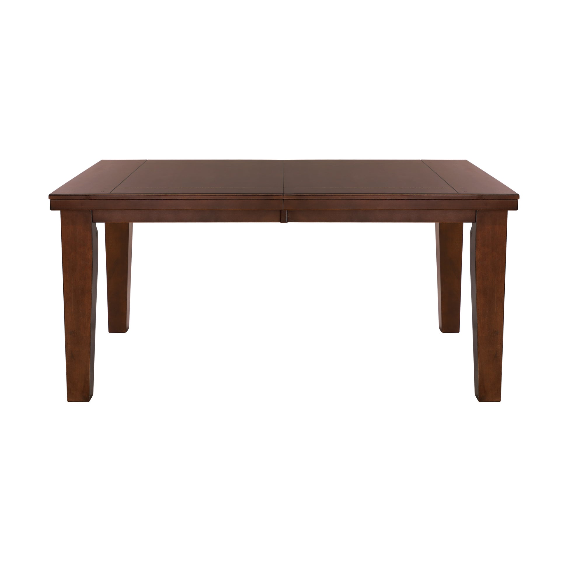 Dark Oak Finish Rectangular 1Pc Dining Table With Self Storing Extension Leaf Wooden Simple Dining Furniture Brown Mix Dining Room Contemporary Wood