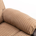 Brown Fabric Recliner Chair Theater Single Recliner Thick Seat And Backrest, Suitable For Living Room, Side Bags Electric Sofa Chair, Electric Remote Control.The Angle Can Adjust Freely Brown Fabric