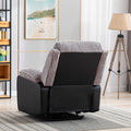 Grey Fabric Recliner Chair Theater Single Recliner Thick Seat And Backrest, Suitable For Living Room, Side Bags Electric Sofa Chair, Electric Remote Control.The Angle Can Adjust Freely Grey Fabric