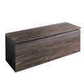 Dean Farmhouse Storage Bench In Rustic Gray Gray Solid Wood