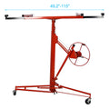 Drywall Lift Panel 11' Lift Drywall Panel Hoist Jack Lifter,Red Red Iron
