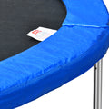 14Ft Trampoline For Adults & Kids With Basketball Hoop, Outdoor Trampolines W Ladder And Safety Enclosure Net For Kids And Adults Blue Metal