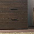 Morgan Farmhouse Six Drawer Jumbo Dresser In Espresso Espresso Solid Wood